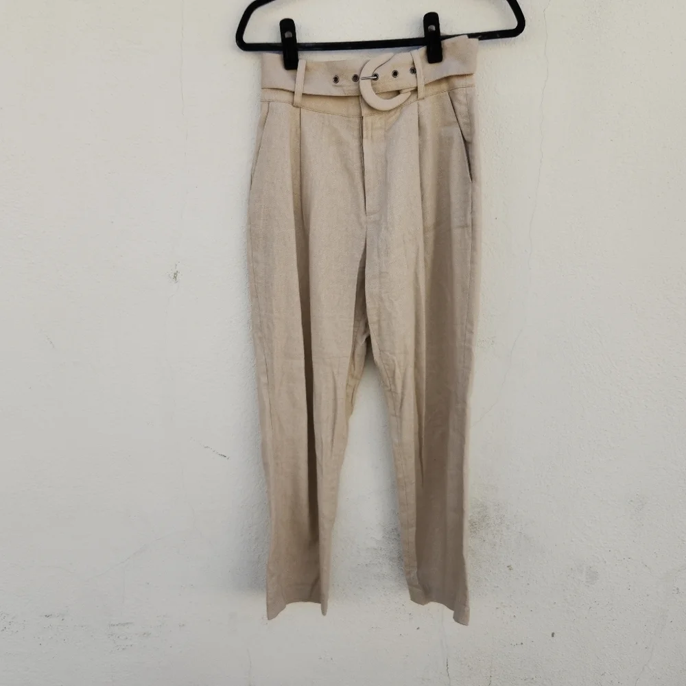 Anine Bing Elyse Trouser in Oat